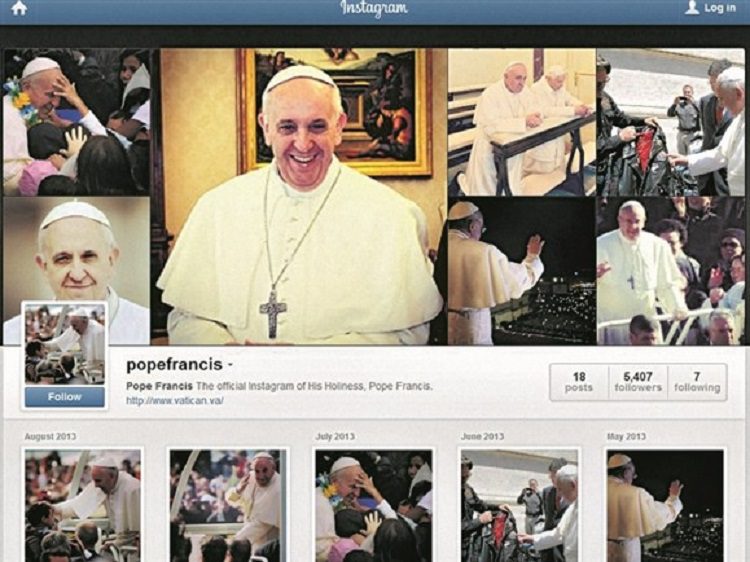 PAPA: ESCREVE PELA PRIMEIRA VEZ NO INSTAGRAM