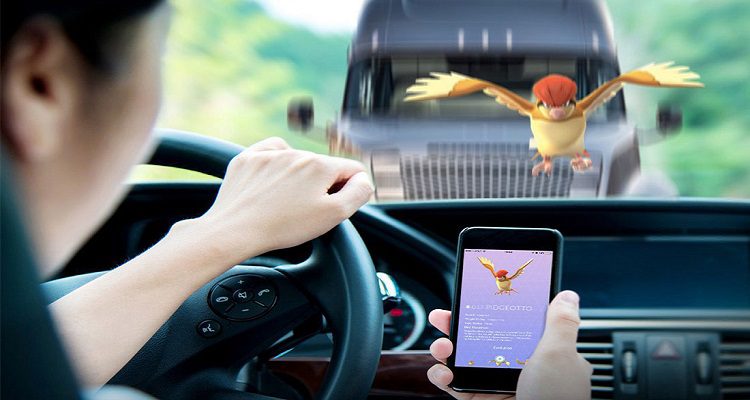 O PERIGO QUE O POKEMON-GO REPRESENTA PARA A CONDUÇÃO