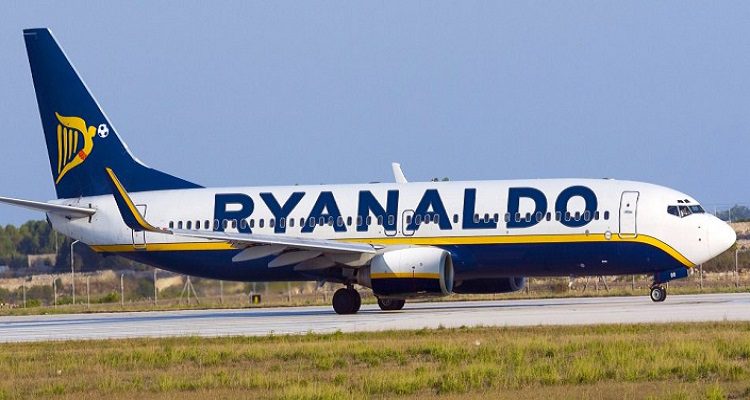 RYANAIR CONGRATULA CRISTIANO RONALDO