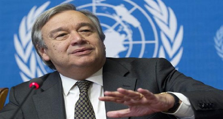 ANTÓNIO GUTERRES SECRETÁRIO GERAL DA ONU