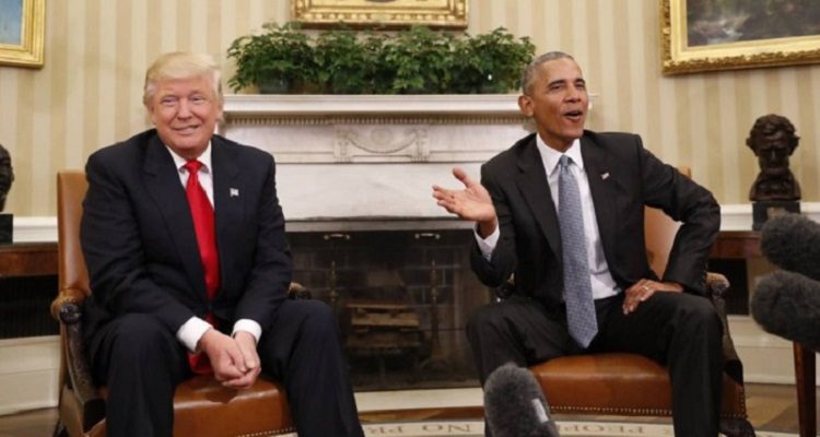OBAMA CANCELA FOTOGRAFIA COM TRUMP